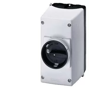 Caja plástica para Guardamotor SIEMENS S00/0 mando rotatorio