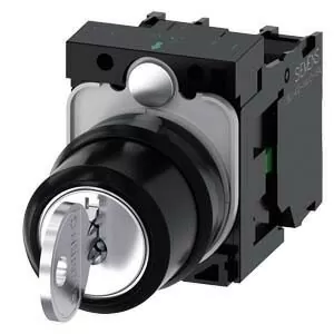 INTERRUPTOR DE LLAVE RONIS, 22MM, REDONDO, PLASTICO, NO. DE CERRADURA SB30, CON 2 LLAVES, 3 POSICIONES I-O-II, SOSTENIDO, 10:30H/12H/13:30H, POSICION DE EXTR...