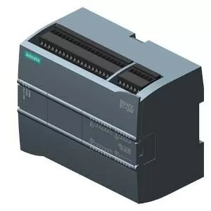 PLC CPU 1215C DC/DC/DC, alimentación 24VDC. Incorpora 14 DI a 24 VDC, 10 DO a 24VDC, 2 AI (0-10VDC), 2 AO (0/4-20mA) memoria