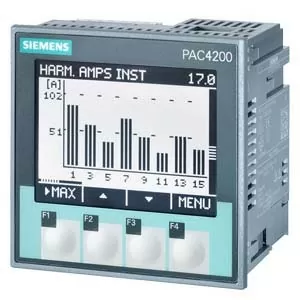 Sentron PAC4200, Ue= 690/400 V AC, Uaux= 95…240 V AC / 110… 340 V DC, Modbus TCP, 1/5 A