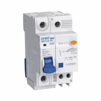 BREAKER  RIEL CHINT DIFEREN.2 POLOS (4M) 32A-240V/6KA