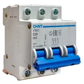 BREAKER  RIEL CHINT 3 POLOS     1A-240V  3KA