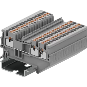 Bonera 3 puntos de conexión  26-12 AWG 24A con tecla de accionamiento